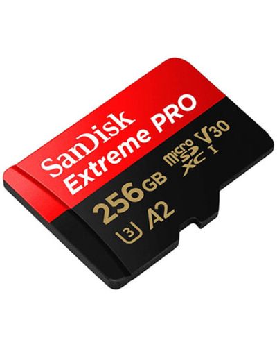 მეხსიერების ბარათი SanDisk 256GB Extreme PRO microSDXC UHS-I V30 A2 200MB/s 256GB SDSQXCD-256G-GN6MA , 2 image - Primestore.ge