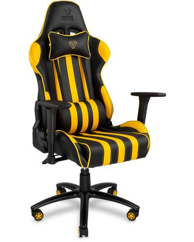სათამაშო სავარძელი Yenkee YGC 100YW Hornet Gaming Chair - Yellow , 2 image - Primestore.ge