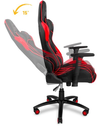 სათამაშო სავარძელი Yenkee YGC 100RD Sabotage Gaming Chair - Red , 11 image - Primestore.ge