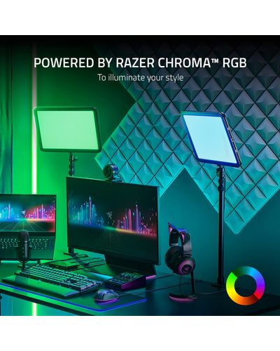 კომპიუტერის განათება Razer Professional studio lighting Key Light Chroma 2800lm 3000К-7000К RGB , 2 image - Primestore.ge