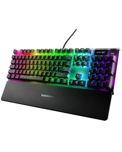 კლავიატურა SteelSeries Keyboard Apex Pro TKL (2023) RGB 104key OmniPoint Switch USB EN Black , 2 image - Primestore.ge