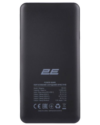 პორტატული დამტენი 2E Power Bank Wireless 10000mAh 20W Black , 4 image - Primestore.ge
