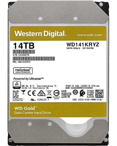 მყარი დისკი WD 14TB 3.5" 7200 512MB SATA Gold , 2 image - Primestore.ge