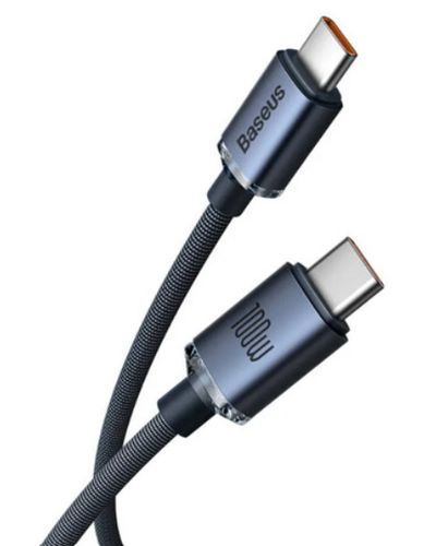 Cable Baseus Crystal Shine Series Fast Charging Data Cable Type-C to Type-C 100W 1.2m CAJY000601, 2 image