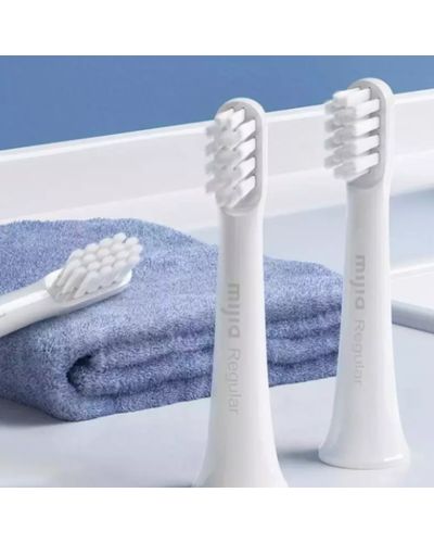 კბილის ელექტრო ჯაგრისი Xiaomi Mijia Electric T100 Toothbrush Head 3 Pack , 3 image - Primestore.ge