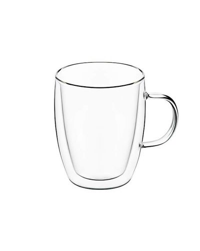 ჭიქა ARDESTO Double wall borosilicate glass cup set 270 ml 2 pcs with handles  - Primestore.ge