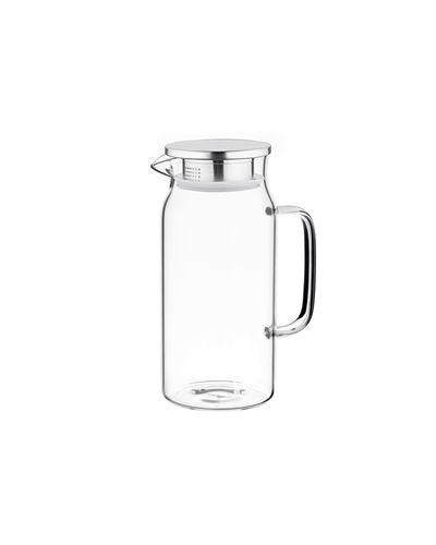 Glass jug with lid ARDESTO Pitcher with lid, 1200 ml, borosilicate glass, s / s