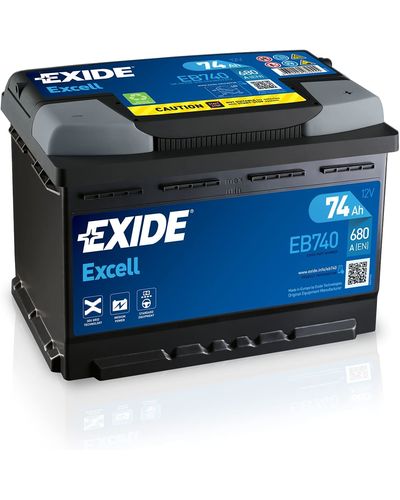 აკუმულატორი Exide EXCELL EB740 74 ა*ს R+ , 2 image - Primestore.ge