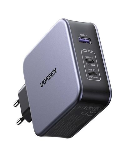 დამტენი UGREEN CD289 (90549), 140W, USB, USB-C, Gray  - Primestore.ge