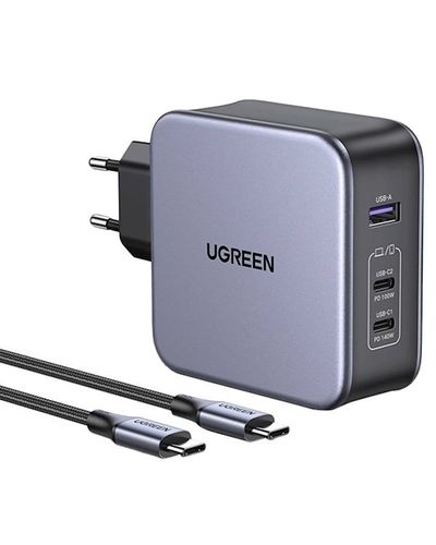დამტენი UGREEN CD289 (90549), 140W, USB, USB-C, Gray , 2 image - Primestore.ge