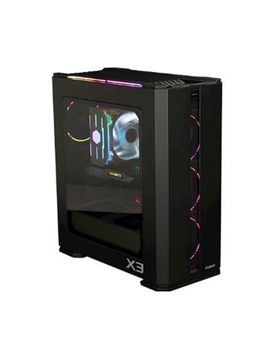 ქეისი Zalman X3 BLACK Case MidT, 2xUSB2.0, 2xUSB3.0, 4x120RGB, TG (side panel), without PSU Black , 3 image - Primestore.ge
