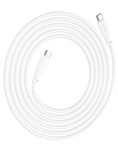Cable Hoco X93 Force 60W charging data cable Type-C to Type-C(L=2M) White, 4 image