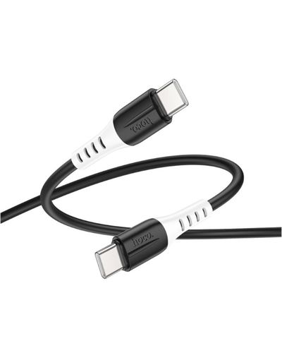 Cable Hoco X82 Type-C to Type-C 60W silicone charging data cable Black