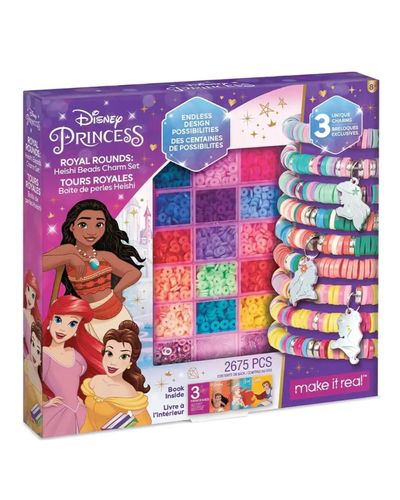 აქსესუარების გასაკეთებელი ნაკრები Make It Real Disney Princess Moana Royal Rounds Heishi Beads  - Primestore.ge