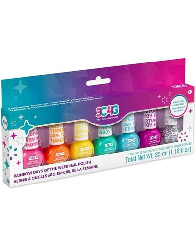 Children's nail polish set Make It Real 3C4G Rainbow Days of the week Nail Polish