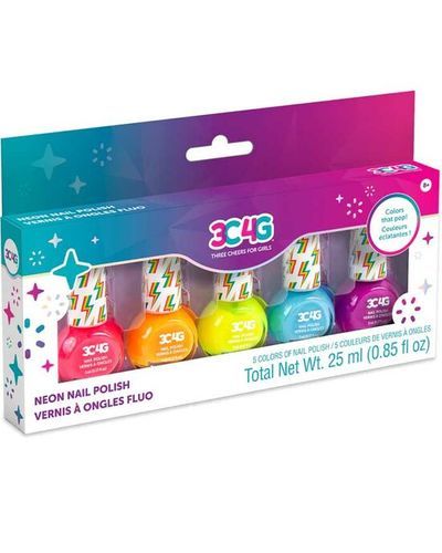 Make It Real 3C4G Neon Nail Polish Kit for Kids