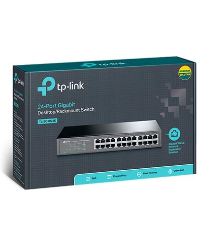 სვიჩი TP-Link Switch TL-SG1024D  24-Port Gigabit Desktop/Rackmount Switch 24 10/100/1000Mbps ports , 4 image - Primestore.ge