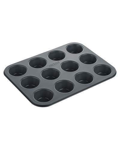 მაფინების საცხობი ფორმა 12 cup muffin pan Ardesto Tasty baking, 35x26.5x3cm, carbon steel  - Primestore.ge