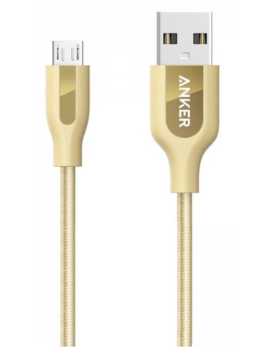 კაბელი ANKER - MICRO USB 3FT GOLDEN A8142HB1 A81420B1 , 2 image - Primestore.ge