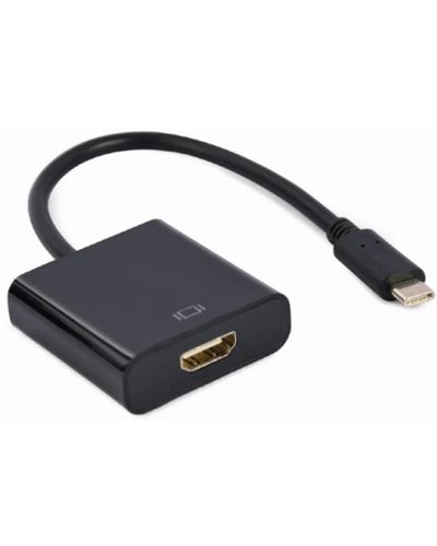 ადაპტერი Gembird A-CM-HDMIF-04 USB Type-C to HDMI adapter 4K/60Hz 15cm Black  - Primestore.ge