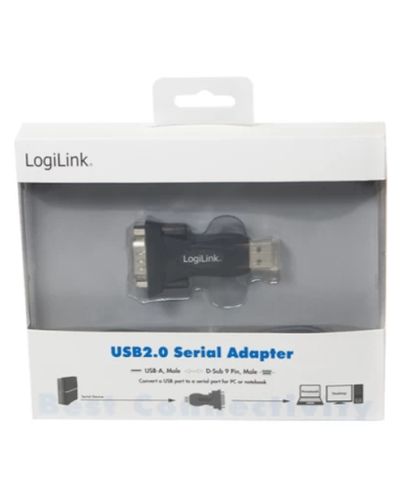 ადაპტერი Logilink AU0002E USB Adapter USB 2.0 - Serial , 2 image - Primestore.ge