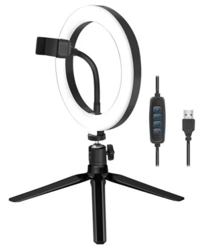 Lamp Logilink AA0158 Smartphone ring light with tripod and controller 20cm, 4 image