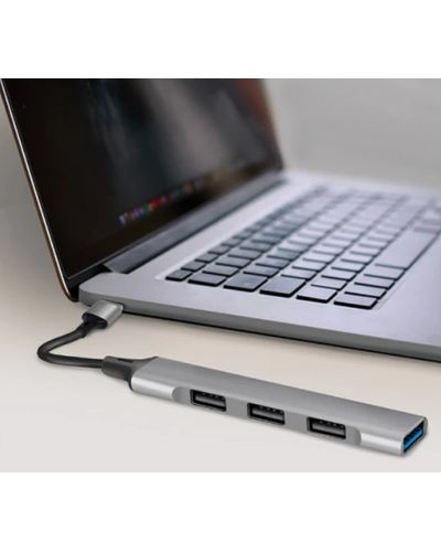 USB ჰაბი Logilink UA0391 USB3.0 4-port Slim Hub With Aluminum Casing , 4 image - Primestore.ge