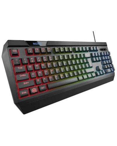 კლავიატურა NOXO Origin Gaming keyboard Ergonomic rainbow backlit , 2 image - Primestore.ge