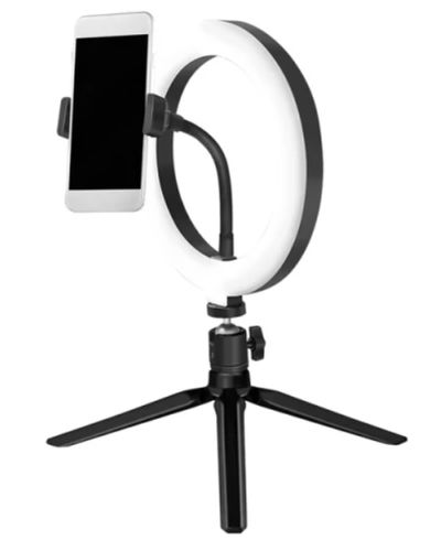 სანათი Logilink AA0158 Smartphone ring light with tripod and controller 20cm , 2 image - Primestore.ge