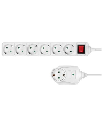 Power adapter Logilink LPS274 Socket outlet 7-way + switch 2m, 3 image