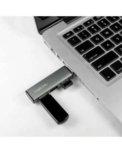 USB ჰაბი Logilink UA0395 USB 3.2 Gen2 3-port Hub with Aluminum Casing , 2 image - Primestore.ge