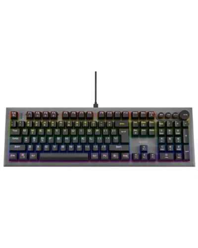 Keyboard NOXO CONQUEROR Mechanical Rainbow Backlit Gaming Keyboard BLUE Switch EN/RU Black, 3 image