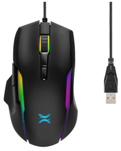Mouse NOXO DEVIATOR RGB Gaming Mouse Black, 3 image