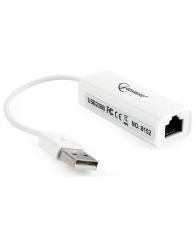 ადაპტერი Gembird NIC-U2-02 USB 2.0 LAN adapter , 2 image - Primestore.ge