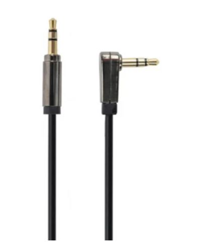 აუდიო კაბელი Gembird CCAPB-444L-1M Right angle 3.5 mm stereo audio cable 1 m blister  - Primestore.ge