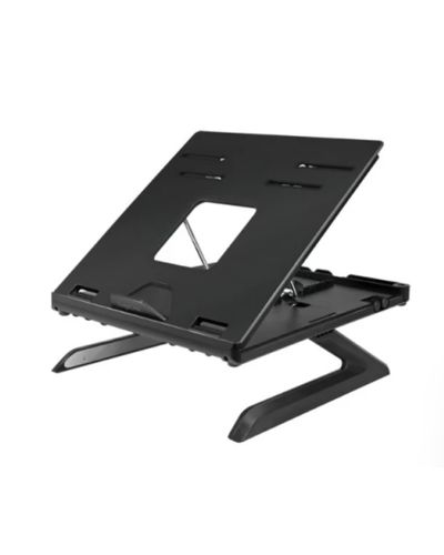 Notebook stand LogiLink AA0133 Notebook stand foldable aluminum black, 2 image
