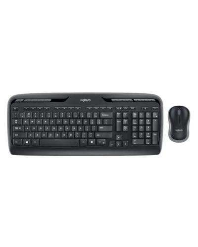 კლავიატურა-მაუსი Logitech MK330 Wireless Keyboard and Mouse Combo EN/RU Black - 920-003995  - Primestore.ge