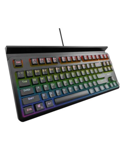 კლავიატურა NOXO SPECTER Mechanical Rainbow Backlit Gaming Keyboard BLUE Switch EN/RU Black , 2 image - Primestore.ge