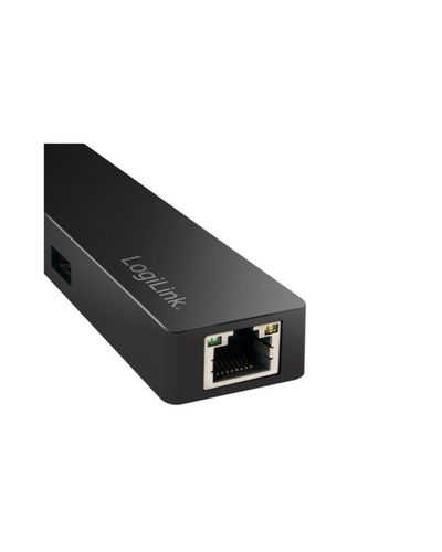 USB ჰაბი Logilink UA0313 USB 3.1 Type-C 3-port Hub with Gigabit LAN , 2 image - Primestore.ge