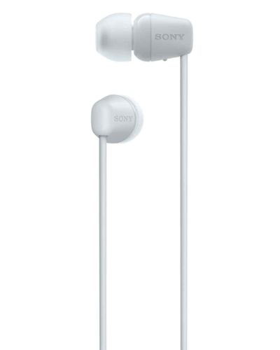 Headphone Sony WI-C100 Wireless In-ear Headphones - White, 2 image