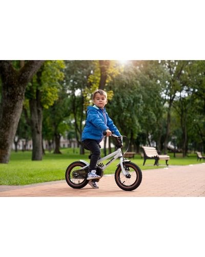 საბავშვო ველოსიპედი Miqilong Bicycle BS 12" Silver , 4 image - Primestore.ge