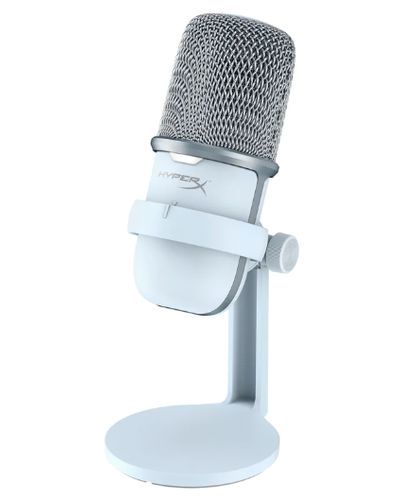 მიკროფონი HyperX SoloCast – USB Condenser Gaming Microphone for PC, PS5, PS4, and Mac, Tap-to-Mute Sensor - White , 3 image - Primestore.ge