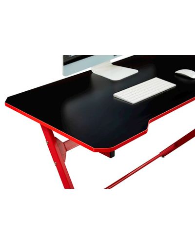 Gaming desk Furnee TE-008, Gaming Desk, Red/Black, 3 image