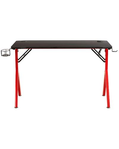Gaming desk Furnee TE-Y18, Gaming Desk, Red/Black, 2 image