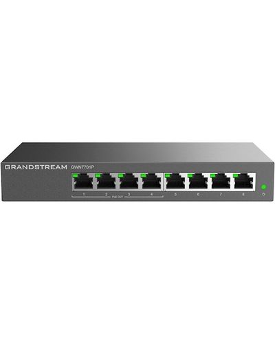 Switch Grandstream GWN7701P, 4-Port Gigabit, PoE + Switch, Gray