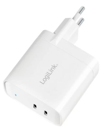 ადაპტერი Logilink PA0283 USB power socket adapter 2xUSB-C port GaN-Technology PD 65W , 2 image - Primestore.ge