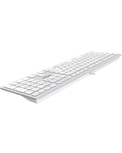 კლავიატურა A4tech Fstyler FX50 Low Profile Scissor Switch Keyboard EN/RU White , 4 image - Primestore.ge