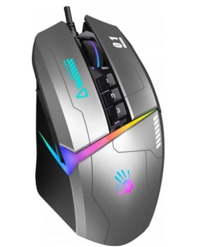 Mouse A4tech Bloody W60 Max RGB Gaming Mouse Gun Grey, 2 image