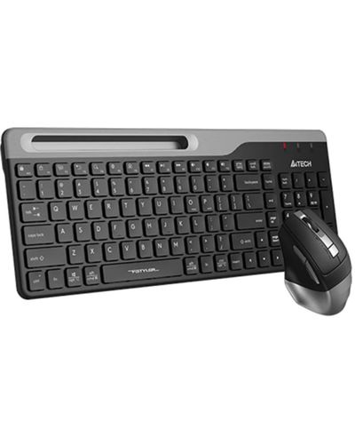 Keyboard with mouse A4tech Fstyler FB2535C Wireless Combo Set EN/RU Smoky Grey, 2 image