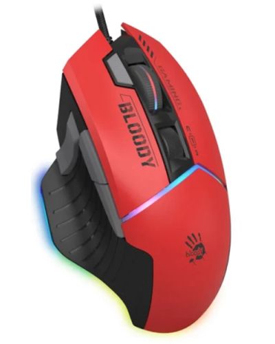 Mouse A4tech Bloody W95 Max Sports RGB Gaming Mouse Sports Red, 3 image